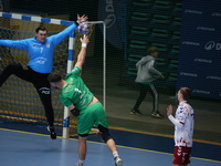 Hubert Kornecki participates in a match of the Orlen Superliga between WKS Slask Wroclaw and Wybrzeze Gdansk in Wroclaw, Poland, on December...