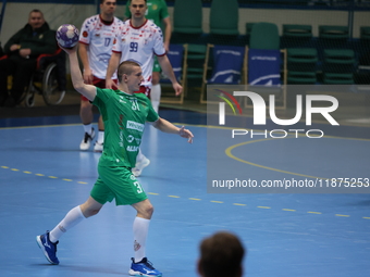 Kamil Ramiaczek participates in a match of the Orlen Superliga between WKS Slask Wroclaw and Wybrzeze Gdansk in Wroclaw, Poland, on December...