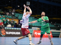 Hubert Kornecki participates in a match of the Orlen Superliga between WKS Slask Wroclaw and Wybrzeze Gdansk in Wroclaw, Poland, on December...