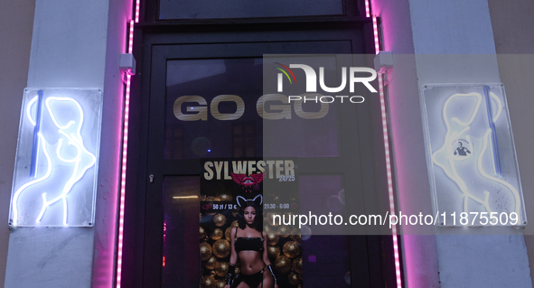 RZESZOW, POLAND - DECEMBER 16:
A go-go bar located in the heart of Rzeszow, on December 16, 2024, in Rzeszow, Subcarpathian Voivodeship, Pol...