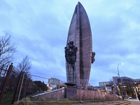 RZESZOW, POLAND - DECEMBER 16:
A view of the Revolution Monument located in the heart of Rzeszow, on December 16, 2024, in Rzeszow, Subcarpa...