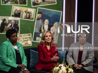 On December 16, 2024, the First Lady Jill Biden, a classroom teacher for 40 years, hosts a virtual thank you event for educators with the Am...