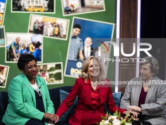 On December 16, 2024, the First Lady Jill Biden, a classroom teacher for 40 years, hosts a virtual thank you event for educators with the Am...