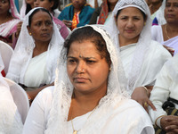 Protestant Christians attend a pre-Christmas celebration in Kolkata, India, on December 17, 2024. Protestantism is a branch of Christianity...