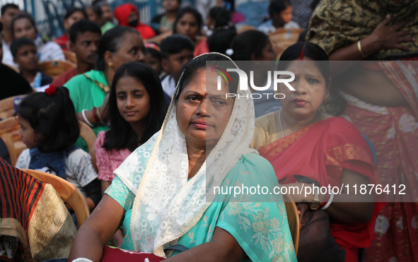 Protestant Christians attend a pre-Christmas celebration in Kolkata, India, on December 17, 2024. Protestantism is a branch of Christianity...