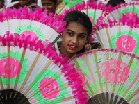 A Protestant Christian girl waits to perform during a pre-Christmas celebration in Kolkata, India, on December 17, 2024. Protestantism is a...