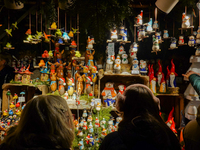 People are outside on the streets in Augsburg, Bavaria, Germany, on December 14, 2024, looking for gifts and presents. (