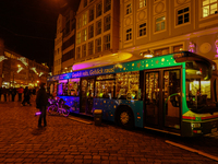 People are outside on the streets in Augsburg, Bavaria, Germany, on December 14, 2024, looking for gifts and presents. (