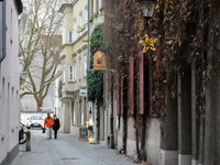 People are outside on the streets in Augsburg, Bavaria, Germany, on December 14, 2024, looking for gifts and presents. (