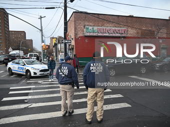 A man is stabbed multiple times to death outside of Mucho Luco Deli Grocery in Brownsville, Brooklyn, New York, United States, on December 1...