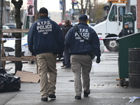 A man is stabbed multiple times to death outside of Mucho Luco Deli Grocery in Brownsville, Brooklyn, New York, United States, on December 1...