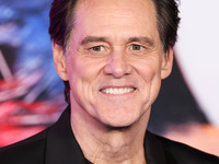 Jim Carrey arrives at the Los Angeles Premiere Of Paramount Pictures' 'Sonic The Hedgehog 3' held at the TCL Chinese Theatre IMAX on Decembe...