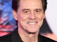 Jim Carrey arrives at the Los Angeles Premiere Of Paramount Pictures' 'Sonic The Hedgehog 3' held at the TCL Chinese Theatre IMAX on Decembe...