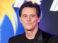 Jim Carrey arrives at the Los Angeles Premiere Of Paramount Pictures' 'Sonic The Hedgehog 3' held at the TCL Chinese Theatre IMAX on Decembe...