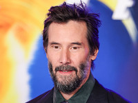 Keanu Reeves arrives at the Los Angeles Premiere Of Paramount Pictures' 'Sonic The Hedgehog 3' held at the TCL Chinese Theatre IMAX on Decem...