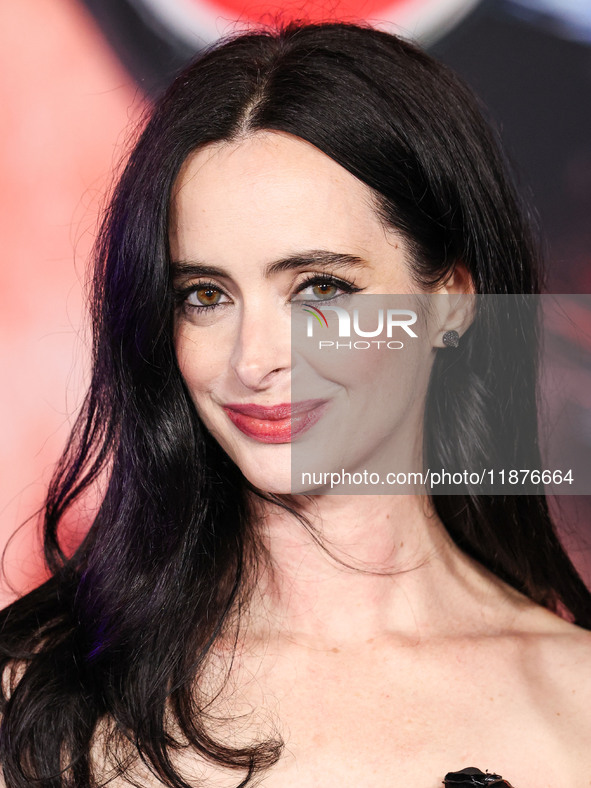 Krysten Ritter arrives at the Los Angeles Premiere Of Paramount Pictures' 'Sonic The Hedgehog 3' held at the TCL Chinese Theatre IMAX on Dec...