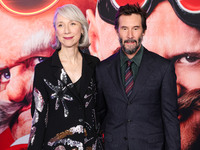 Alexandra Grant and boyfriend Keanu Reeves arrive at the Los Angeles Premiere Of Paramount Pictures' 'Sonic The Hedgehog 3' held at the TCL...