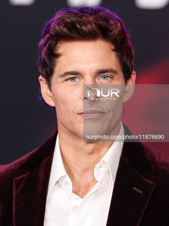 James Marsden arrives at the Los Angeles Premiere Of Paramount Pictures' 'Sonic The Hedgehog 3' held at the TCL Chinese Theatre IMAX on Dece...