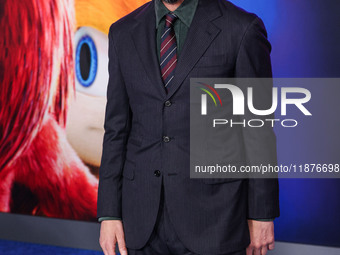 Keanu Reeves arrives at the Los Angeles Premiere Of Paramount Pictures' 'Sonic The Hedgehog 3' held at the TCL Chinese Theatre IMAX on Decem...