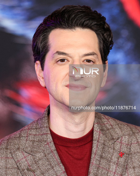 Ben Schwartz arrives at the Los Angeles Premiere Of Paramount Pictures' 'Sonic The Hedgehog 3' held at the TCL Chinese Theatre IMAX on Decem...