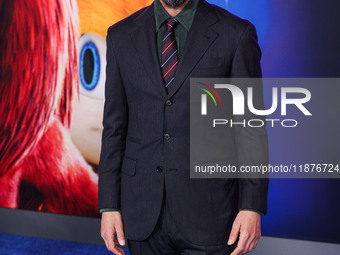 Keanu Reeves arrives at the Los Angeles Premiere Of Paramount Pictures' 'Sonic The Hedgehog 3' held at the TCL Chinese Theatre IMAX on Decem...