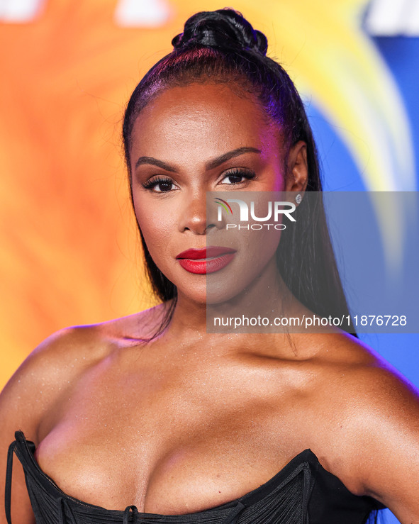 Tika Sumpter arrives at the Los Angeles Premiere Of Paramount Pictures' 'Sonic The Hedgehog 3' held at the TCL Chinese Theatre IMAX on Decem...