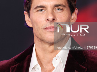 James Marsden arrives at the Los Angeles Premiere Of Paramount Pictures' 'Sonic The Hedgehog 3' held at the TCL Chinese Theatre IMAX on Dece...