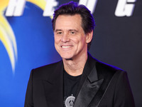 Jim Carrey arrives at the Los Angeles Premiere Of Paramount Pictures' 'Sonic The Hedgehog 3' held at the TCL Chinese Theatre IMAX on Decembe...