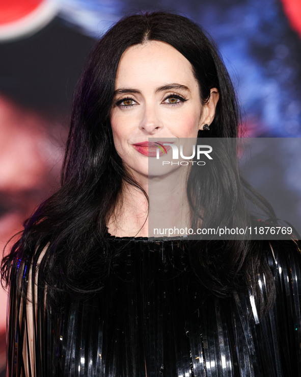 Krysten Ritter arrives at the Los Angeles Premiere Of Paramount Pictures' 'Sonic The Hedgehog 3' held at the TCL Chinese Theatre IMAX on Dec...