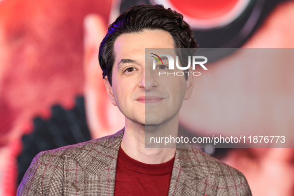 Ben Schwartz arrives at the Los Angeles Premiere Of Paramount Pictures' 'Sonic The Hedgehog 3' held at the TCL Chinese Theatre IMAX on Decem...