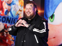 Jelly Roll (Jason Bradley DeFord) arrives at the Los Angeles Premiere Of Paramount Pictures' 'Sonic The Hedgehog 3' held at the TCL Chinese...