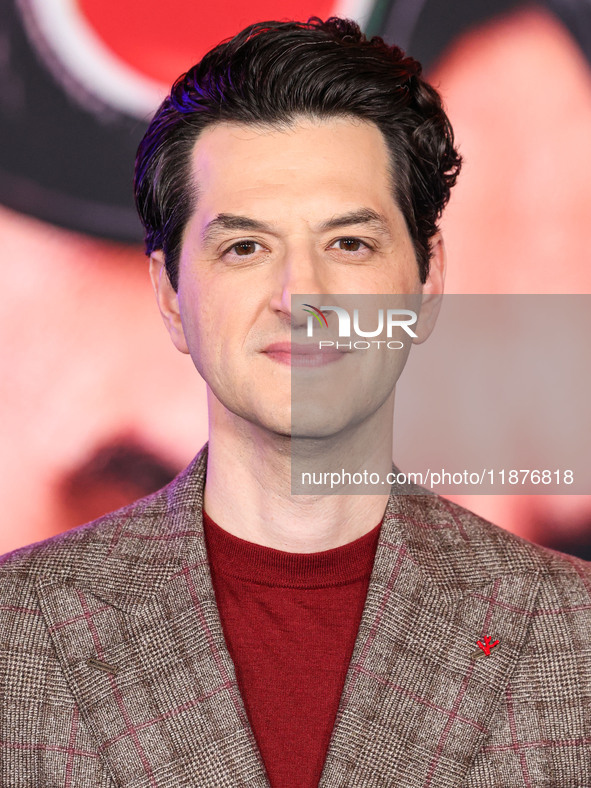 Ben Schwartz arrives at the Los Angeles Premiere Of Paramount Pictures' 'Sonic The Hedgehog 3' held at the TCL Chinese Theatre IMAX on Decem...