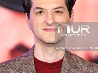 Ben Schwartz arrives at the Los Angeles Premiere Of Paramount Pictures' 'Sonic The Hedgehog 3' held at the TCL Chinese Theatre IMAX on Decem...