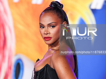 Tika Sumpter arrives at the Los Angeles Premiere Of Paramount Pictures' 'Sonic The Hedgehog 3' held at the TCL Chinese Theatre IMAX on Decem...