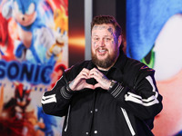 Jelly Roll (Jason Bradley DeFord) arrives at the Los Angeles Premiere Of Paramount Pictures' 'Sonic The Hedgehog 3' held at the TCL Chinese...