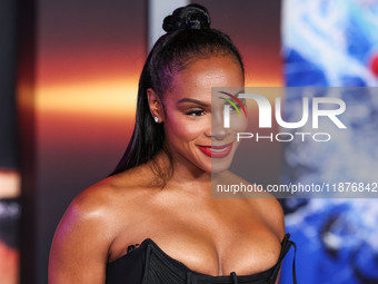 Tika Sumpter arrives at the Los Angeles Premiere Of Paramount Pictures' 'Sonic The Hedgehog 3' held at the TCL Chinese Theatre IMAX on Decem...