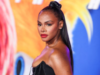 Tika Sumpter arrives at the Los Angeles Premiere Of Paramount Pictures' 'Sonic The Hedgehog 3' held at the TCL Chinese Theatre IMAX on Decem...