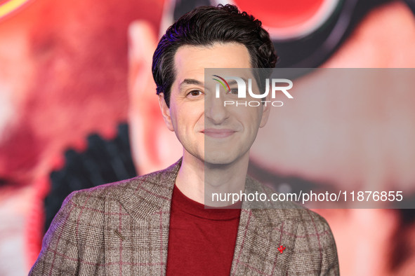 Ben Schwartz arrives at the Los Angeles Premiere Of Paramount Pictures' 'Sonic The Hedgehog 3' held at the TCL Chinese Theatre IMAX on Decem...