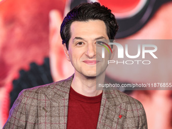 Ben Schwartz arrives at the Los Angeles Premiere Of Paramount Pictures' 'Sonic The Hedgehog 3' held at the TCL Chinese Theatre IMAX on Decem...