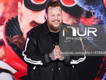 Jelly Roll (Jason Bradley DeFord) arrives at the Los Angeles Premiere Of Paramount Pictures' 'Sonic The Hedgehog 3' held at the TCL Chinese...