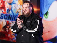 Jelly Roll (Jason Bradley DeFord) arrives at the Los Angeles Premiere Of Paramount Pictures' 'Sonic The Hedgehog 3' held at the TCL Chinese...