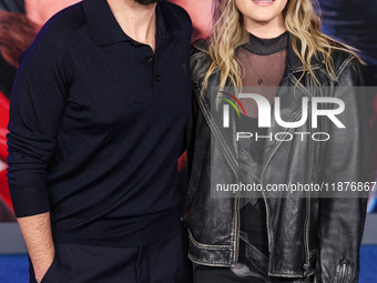 Josh Groban and Natalie McQueen arrive at the Los Angeles Premiere Of Paramount Pictures' 'Sonic The Hedgehog 3' held at the TCL Chinese The...