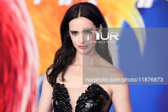 Krysten Ritter arrives at the Los Angeles Premiere Of Paramount Pictures' 'Sonic The Hedgehog 3' held at the TCL Chinese Theatre IMAX on Dec...