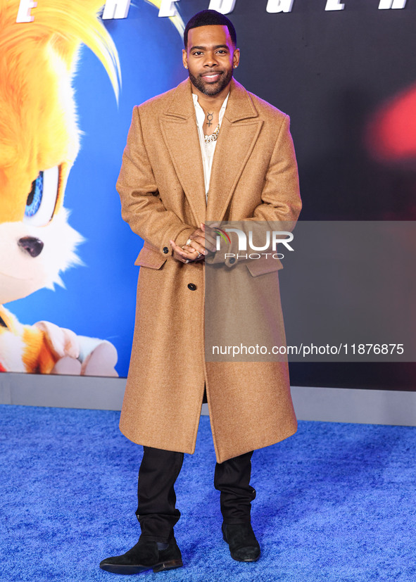 Mario arrives at the Los Angeles Premiere Of Paramount Pictures' 'Sonic The Hedgehog 3' held at the TCL Chinese Theatre IMAX on December 16,...