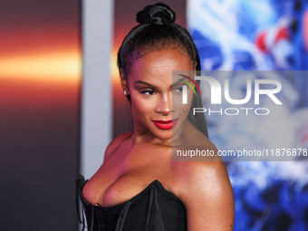 Tika Sumpter arrives at the Los Angeles Premiere Of Paramount Pictures' 'Sonic The Hedgehog 3' held at the TCL Chinese Theatre IMAX on Decem...