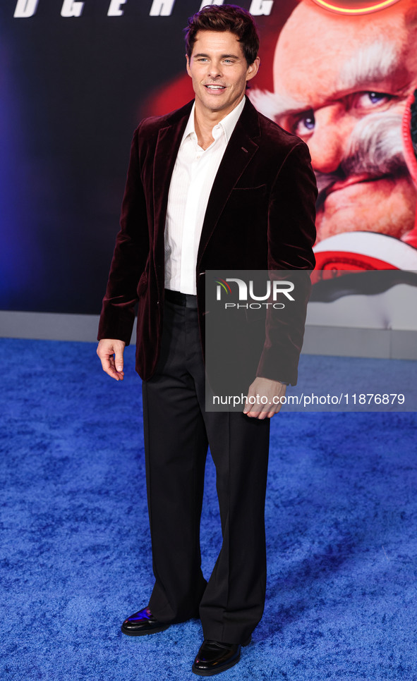 James Marsden arrives at the Los Angeles Premiere Of Paramount Pictures' 'Sonic The Hedgehog 3' held at the TCL Chinese Theatre IMAX on Dece...