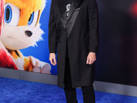 Jim Carrey arrives at the Los Angeles Premiere Of Paramount Pictures' 'Sonic The Hedgehog 3' held at the TCL Chinese Theatre IMAX on Decembe...