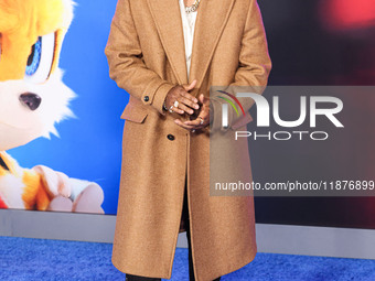 Mario arrives at the Los Angeles Premiere Of Paramount Pictures' 'Sonic The Hedgehog 3' held at the TCL Chinese Theatre IMAX on December 16,...