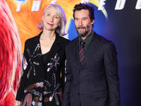 Alexandra Grant and boyfriend Keanu Reeves arrive at the Los Angeles Premiere Of Paramount Pictures' 'Sonic The Hedgehog 3' held at the TCL...