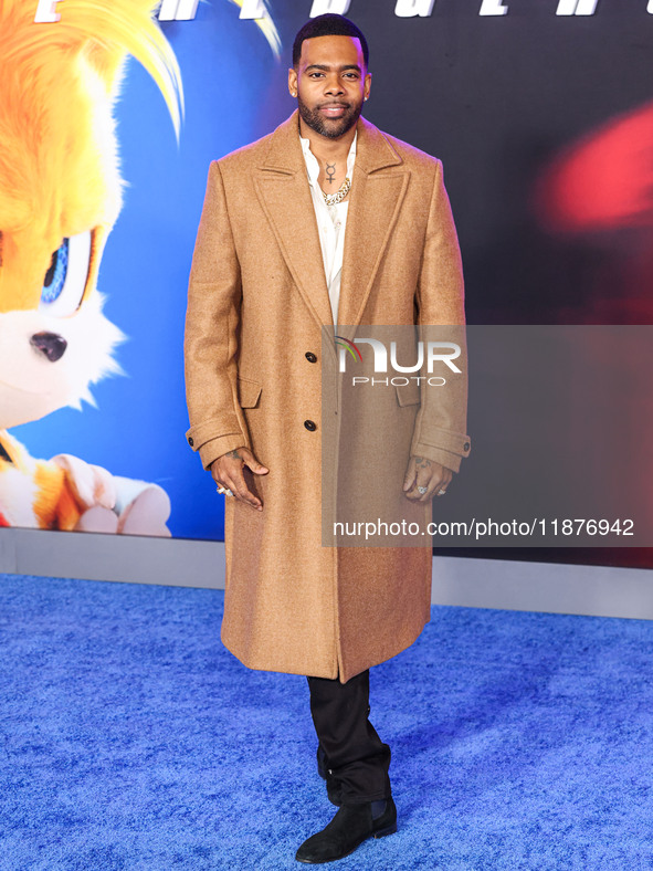 Mario arrives at the Los Angeles Premiere Of Paramount Pictures' 'Sonic The Hedgehog 3' held at the TCL Chinese Theatre IMAX on December 16,...